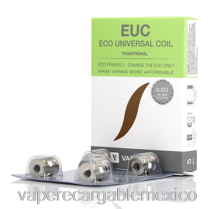 Vape Recargable Vaporesso Euc Bobinas De Repuesto 0.5ohm Euc Clapton Tradicional